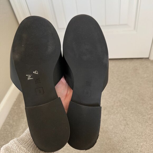 Women's BCBGeneration Black Zorie Mule with Gold Detail - 9 - Picture 9 of 9